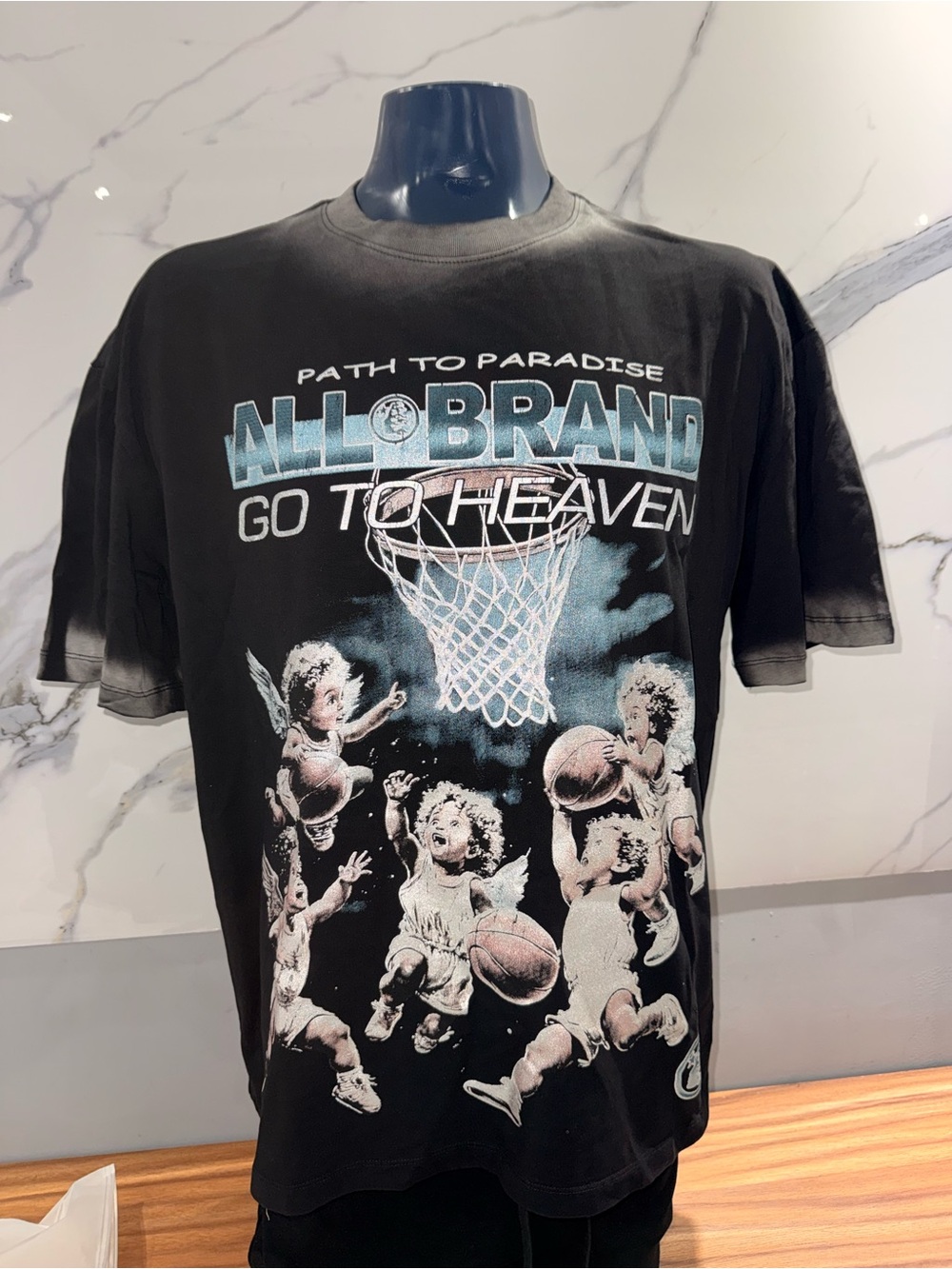 Hellstar Kids' Black Graphic Tee - "Path to Paradise"
